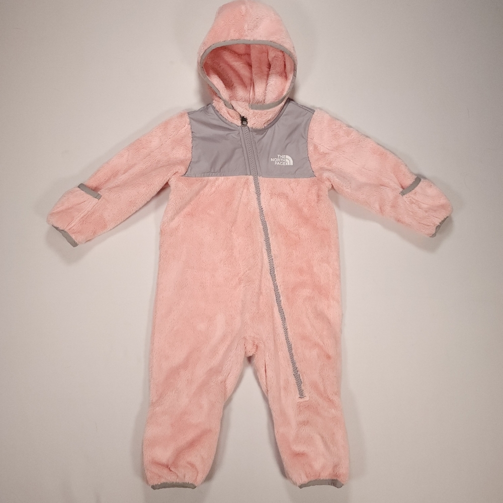 The North Face Infant Oso One Piece Suit 6-12 months Pink Excellent Condition